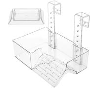Générique Plateforme de Bain en Acrylique pour Tortues Rampe Antidéformante et Étanche, Bain de Soleil Quotidien des Reptiles Aquatiques