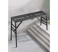Générique Plateforme d'échafaudage réglable pour escaliers/Construction, échelle de Travail Pliable de 4, 5 ou 6 Pieds de Long, Tabouret d'échafaudage Polyvalent pour sols irréguliers (180 x 30 cm (7