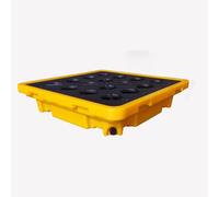 Générique Plateforme modulaire de Confinement des déversements d'hydrocarbures, bac Anti-Fuite Portable avec Orifice de vidange pour fûts, conteneur secondaire Durable po