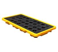 Générique Plateforme modulaire de rétention des déversements, Palette Anti-déversement Robuste pour entrepôts industriels, usines et Solutions de Stockage de Produits Chimiques