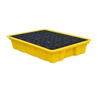 Générique Plateforme modulaire de rétention des déversements pour entrepôts et usines - Bac de récupération Anti-Fuite pour fûts et sous-sols. (en:Plateforme de rétention des déversements Jaune et