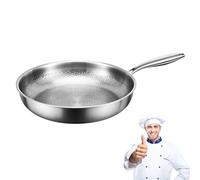 Générique Plateful Titanium Pan with Lid, 100% Titanium Pro Hammered Pans for Cooking, Multifunctional Durable Frying Nonstick Pans, Non-Stick, Perfect for Every Cooktop (No Lid,30cm/11.81in)