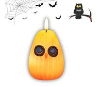 Générique Playful Owl Led Night Light Decor, Cute Pumpkin Owl Shaped Night Light, Halloween Glow Owls Led Nights Lights, for Bedroom, Living Room, Bar, Party (color-D)