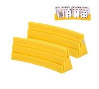 Générique Playing Card Holder, Magnetic Expandable Card Rack, Easy Grip Little Hands Organizer, Game Cards Display Stand with Holding Accessory for Kids Teens Adults Seniors 13.98x1.61in