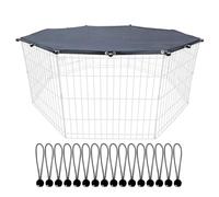 Générique Playpen Cover for Pets - Puppy Playpen Covar Sun Rain Proof Cover,Playpens Covere Fits 8 Panels Dog Pen for Outdoor and Indoor, Portable Foldable Washable Mesh Fabric Top Covers
