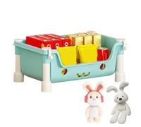 Générique Playroom Organization and Storage, Multi-Tier Kids Organizer with Wheels, Toy Storage Rack with Removable Bins for Nursery, Children's Room, Classroom, Toddler Play Space, Safe Structure