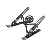 Générique Pliable en Aluminium pour Ordinateur Portable, Black | Aluminium, 7 Réglages De Hauteur