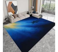 Générique Pliable Tapis Requin Animal Modèle pour Salon 160 x 230cm, D'éveil Lavables avec Dos Antidérapant Tapis à Poils Courts pour Salle à Manger Bureau Filles Garçons