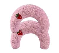 Générique Plinko Dog Pillow - U Shaped Pet Toy, Plinko Dog Pillow Toy, Ultra Soft High Density Dog Pillow, Soft Fluffy Pet Neck Pillow for Support of Neck for Small Dogs and Cats (2Pcs Red)