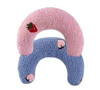 Générique Plinko Dog Pillow - U Shaped Pet Toy, Plinko Dog Pillow Toy, Ultra Soft High Density Dog Pillow, Soft Fluffy Pet Neck Pillow for Support of Neck for Small Dogs and Cats (Red+Blue)