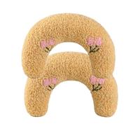 Générique Plinko Dog Pillow - U Shaped Pet Toy, Plinko Dog Pillow Toy, Ultra Soft High Density Dog Pillow, Soft Fluffy Pet Neck Pillow for Support of Neck for Small Dogs and Cats (2Pcs Yellow)