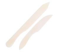 Générique Plioirs à Os Blanc 2pcs pour Pliage Créatif et Brunissage, Outil Polyvalent en Os de Bœuf pour Leatherwork et Disciplines Artistiques