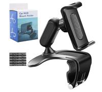Générique Plixorahub Phone Holder, Universal 360° Dashboard Phone Holder, Fits 4”-7” Phones, Rock-Solid Grip, Folds Down, Mount Cradle w/Adjustable Clip,Parking Sign with Numbers (1PCS)