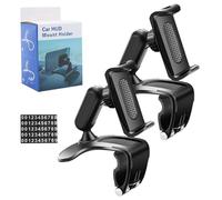 Générique Plixorahub Phone Holder, Universal 360° Dashboard Phone Holder, Fits 4”-7” Phones, Rock-Solid Grip, Folds Down, Mount Cradle w/Adjustable Clip，Parking Sign with Numbers (2PCS)