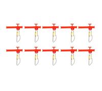 Générique Plombs Coulissants Pêche,Lot de 10 Plombées de Pêche - Glisseur Renforcé à Broche pour Ciblage Esturgeon Silure en Eau Salée Depuis Rivage