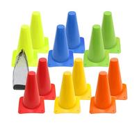 Générique Plot De Football pour L'Entraînement | 12 Pièces Cônes d'Entraînement Sport Football - Équipement De Pratique De Basketball,pour Basketball Tennis Baseball Softball Terrain Gym Coaching