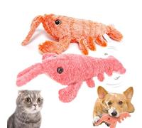 Générique Plothuge Dog Toys, Floppy Lobster Interactive Dog Toy, Moving Pet Toy to Keep Them Busy for Boredom for Small Medium Large Dogs and Cats (Mix*2PCS)