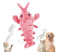 Générique Plothuge Dog Toys, Plot Huge Floppy Lobster Interactive Dog Toy, Wiggly Lobster, Jumping Moving Chew, USB Rechargeable, Safe and Durable (Pink)
