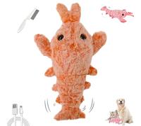Générique Plothuge Dog Toys, Plothuge Floppy Lobster Interactive Dog Toy, Moving Pet Bauble with Electric Simulation Swing Function, for Small Medium Large Dogs and Cats (Complexion-1pcs)