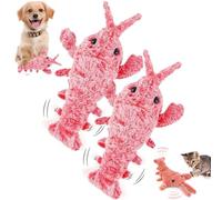 Générique Plothuge Dog Toys, Plothuge Floppy Lobster Interactive Dog Toy, Wiggly Lobster Pet Toy for Samll Dogs and Cat, USB Rechargeable, Removable for Cleaning (2pcs-2)
