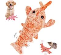 Générique Plothuge Dog Toys, Plothuge Floppy Lobster Interactive Dog Toy, Wiggly Lobster Pet Toy for Samll Dogs and Cat, USB Rechargeable, Removable for Cleaning (Orange)