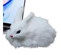 Générique Plüschtier Hase - Realistische Plüschfigur Tischdekoration | Kuschelhasen Modell Sammelfigur Für Couch Bett Wohnzimmer Schlafzimmer