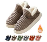Générique Pluffi The Cozy & Stylish Slipper, Pluffi Cozy Stylish Slipper, Pluffi Slipper Booties, Pluffi Slippers, Winter Warm Thick-Soled Plush Fuzzy House Cloud Slide (Brown,40-41)