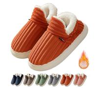 Générique Pluffi The Cozy & Stylish Slipper, Pluffi Cozy Stylish Slipper, Pluffi Slipper Booties, Pluffi Slippers, Winter Warm Thick-Soled Plush Fuzzy House Cloud Slide (Orange,40-41)