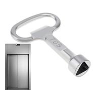 Générique Plumbers Key Tool, Cabinet Key Tool, Triangle Key Tool, Utility Key Wrench, Multi Purpose Key, Electrical Cabinet Key, Alloy Utility Key Multi Purpose Tool for Elevator Door Tap Water Valve