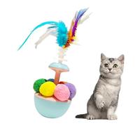 Générique Plume Ball pour Chats, Jouet de Plume de Balle de Chat,Balle d'entraînement de Chaton - Feather Kitten Interactive Auto-Play Enrichment Ennuid Bored Relief Toys for Cat Pet