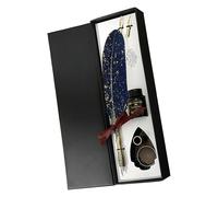 Générique Plume Sergent-Major et Encrier Papeterie Vintage | Stylo à Plume Débutant Calligraphie pour Écrivains, Artistes, Étudiants, Enseignants, Collectionneurs
