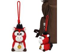 Générique Plush Animal Horse Dolls, 2026 New Year Decoration, Adorable Plush Horse Keychain for Men, Women, Boys, Teens, Husbands, Sons, Daughters, Family, Friends, Home Decor and Collectibles