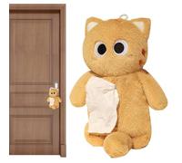 Générique Plush Animal Pencil Case, Multifunctional Plush Animal Pouch, Cartoon Cat Pen, 13.78x7.87 inches Soft Stationery Storage Bag for College, School, Adult, Teen Girl, Boy