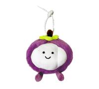 Générique Plush Bag Charm,Amazing Mangosteen Keychain Pendant Decor |9x5x9cm Fruit Stuffed Doll Ornament | Versatile For Kids Adults On Backpack Purse During Commuting School Travel Birthday