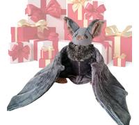 Générique Plush Bat Toy - Soft Gothic Stuffed Animal, Cute Winged Design | Decorative Collectible for Shelf Dorm Nursery Car Workplace Play Birthday Centerpiece Home Office Use