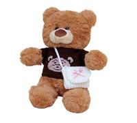 Générique Plush Bear Toy, Stuffed Animal Pillow, 11.81 inches Decorative Bear with Soft Fabric, Cute Plush Companion, Removable Clothes Bears with Charming Design, Gift Idea for Girlfriend Mom