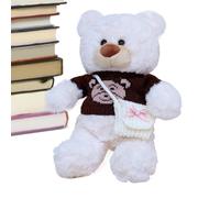 Générique Plush Bear Toy, Stuffed Animal Pillow, 11.81 inches Decorative Bear with Soft Fabric, Cute Plush Companion, Removable Clothes Bears with Charming Design, Gift Idea for Girlfriend Mom