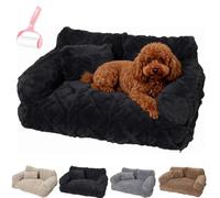 Générique Plush Calming Pet Sofa Bed with Removable Cove,Non-Slip Washable Plush Pet Sofa Bed,Soft Warm Thickened Anti-Scratch Puppy Nest,6 Sizes for Small Medium Large Dogs and Cats
