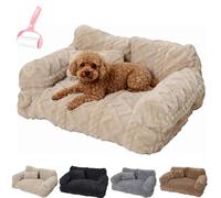 Générique Plush Calming Pet Sofa Bed with Removable Cove,Non-Slip Washable Plush Pet Sofa Bed,Soft Warm Thickened Anti-Scratch Puppy Nest,6 Sizes for Small Medium Large Dogs and Cats