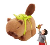 Générique Plush Capybara Bracelet, Cartoon Slap Band, Stuffed Animal Wristband, Soft Cotton Plush Design, Fun Wearable Toy, for Kids Birthday Party Present, 15cm/5.91 inches, Brown, 1piece