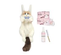 Générique Plush Cat Backpack, Stuffed Animal Bag Removable Strap, 25.59x5.91 Inches Cute Plush with Soft Material, Animal Bag, Backpack with Sturdy Build, Stuffed Cat Bags for College and Travel