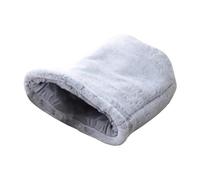 Générique Plush Cat Bed Bag, Semi-Enclosed Pet Sleeping Bag, Cozy Bed for Autumn Days, Easy to Clean and Soft Warming Pad Sack for Study & Dining Room, 17.72x15.75x2.17 inches