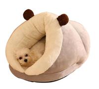Générique Plush Cat Cave | Warm Cat Nest | Small Dog Cat Bed, Comfortable Cat Shelter, Fleece Cat Bed, Cat House for Winter, Heated Cat Bed, Foldable Cat Cave, Pet Sleeping Nest, Cat Bed