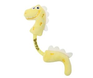 Générique Plush Cat Chew Toy, Plush Spring Dinosaur, Bite-Resistant Wand | Cat Chew Sticks for Teeth for Travel, Home, Indoor Play, Outdoor Fun, Car Rides, Crate Training, Daily Fun, Exercise, Pla
