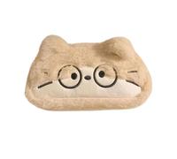Générique Plush Cat Pouch - Cute Pencil Case Bag, Big Capacity Stationery Holder, Soft Lightweight Storage | Wide Zip Opening Organizer For School Kids Teens Daily Use Items