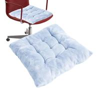 Générique Plush Chair Cushion, Soft Square Seat Pad, 16x16 inch Thickened Floor Cushion with Secure Ties, Comfortable Fabric Seat Pad, Anti Slip Chair Pads Design, Home Cafe School Use