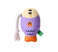 Générique Plush Chew Toys for Dogs, Puffhead Fish Squeaky Toy, Soft Sound Toy, Sturdy Bite-Resistant Fabric, Interactive Fun Design, Crafted from Plush Abs Material, 7.87x5.12x1.18in