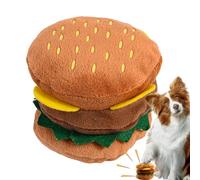 Générique Plush Chew Toys for Dogs | Squeaky Soft Fun Hamburger Shape Chewer,Plush Soft Color Pet Toy - for Play Training Beach Pool Park Yard Garden Indoor Outdoor Family Time Friends Gathering