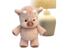 Générique Plush Cow 45cm Soft - Stuffed Cow Animal Toy for Room Decor | Cute Plush Cushion with Hug Doll, Bedroom Living Sofa Bedside for Office Gift Boys Girls Birthday Present Room Accent