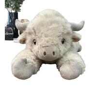 Générique Plush Cow - Adorable Realistic Animal Pillow | Lying Pose Soft Cow Plush Toys - for Boy Girl Kid, Farmhouse, Birthday Christmas, Home Decor, Sofa Car Interior